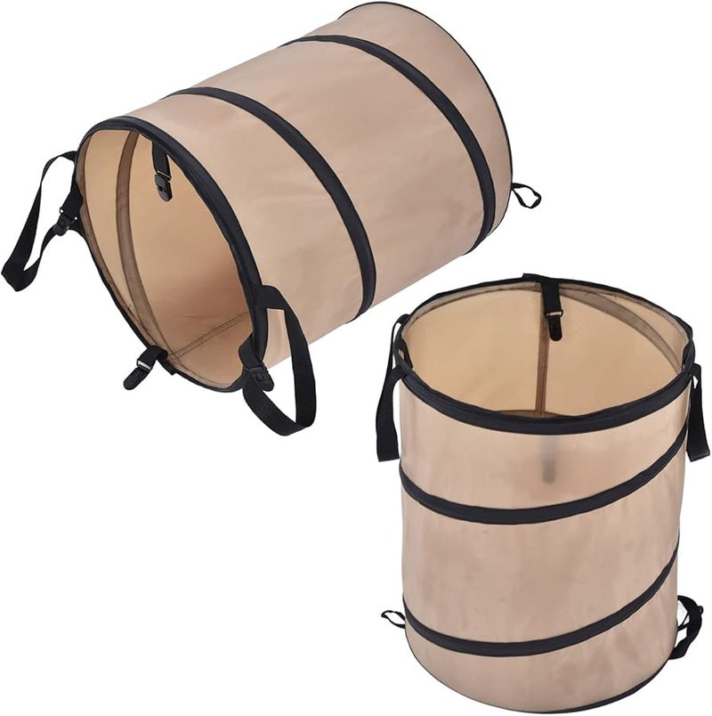 كيس حديقة قابل للطي 10 جالون 37.8 لتر كيس نفايات محمول قابل لإعادة الاستخدام في الهواء الطلق - Image 3